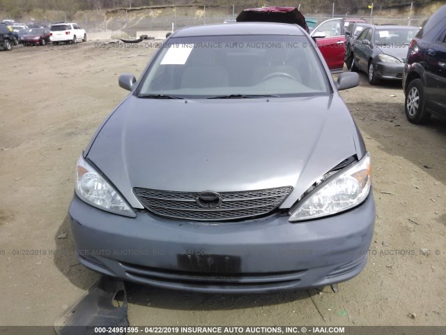 4T1BE32K63U751736 - 2003 TOYOTA CAMRY LE/XLE/SE GRAY photo 6