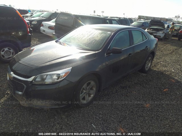 1G11B5SL0FF243969 - 2015 CHEVROLET MALIBU LS GRAY photo 2
