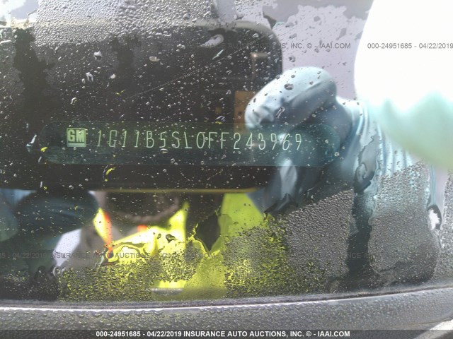 1G11B5SL0FF243969 - 2015 CHEVROLET MALIBU LS GRAY photo 9