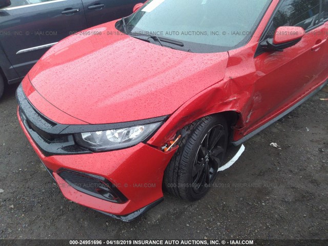 SHHFK7H47HU404901 - 2017 HONDA CIVIC SPORT 红色 照片 6