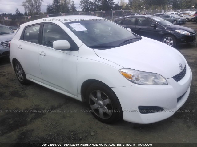 2T1KU40E89C052687 - 2009 TOYOTA COROLLA MATRIX  WHITE photo 1