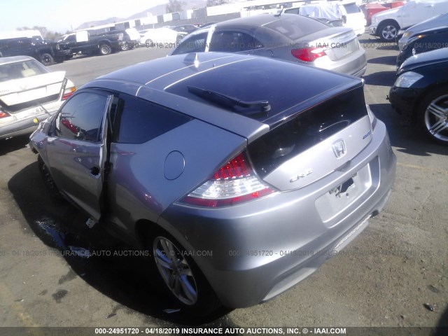 JHMZF1D48BS001850 - 2011 HONDA CR-Z SILVER photo 3