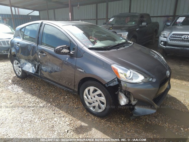 JTDKDTB34F1576988 - 2015 TOYOTA PRIUS C GRAY photo 1