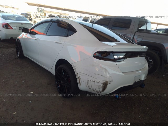 1C3CDFGB5GD823736 - 2016 DODGE DART GT SPORT WHITE photo 3