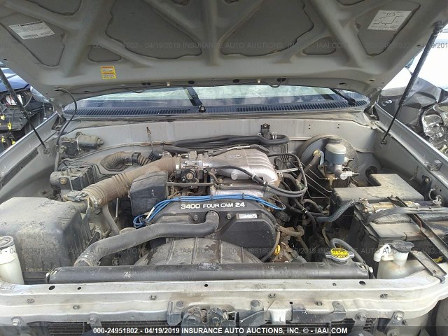 5TBRN34133S410136 - 2003 TOYOTA TUNDRA ACCESS CAB SR5 SILVER photo 10