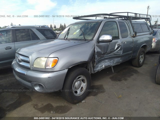 5TBRN34133S410136 - 2003 TOYOTA TUNDRA ACCESS CAB SR5 SILVER photo 2