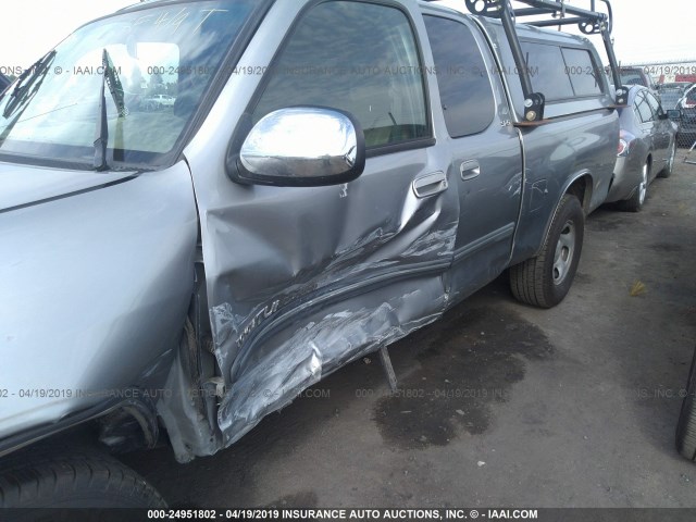 5TBRN34133S410136 - 2003 TOYOTA TUNDRA ACCESS CAB SR5 SILVER photo 6