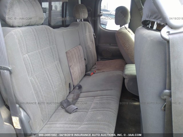 5TBRN34133S410136 - 2003 TOYOTA TUNDRA ACCESS CAB SR5 SILVER photo 8