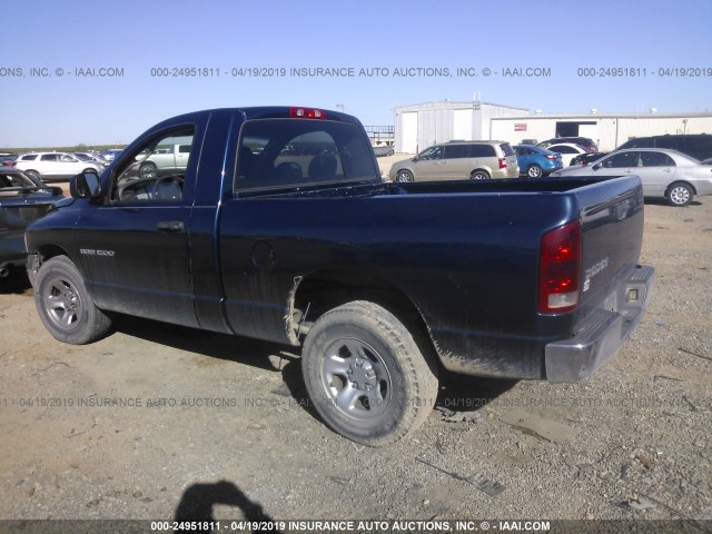 1D7HA16K04J296741 - 2004 DODGE RAM 1500 ST BLUE photo 3