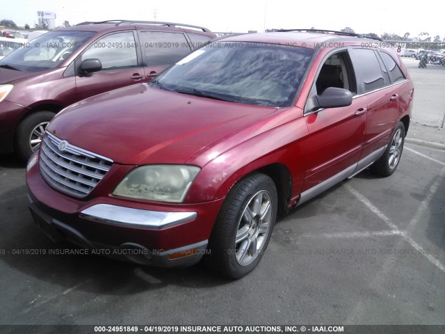 2C4GM684X5R665935 - 2005 CHRYSLER PACIFICA TOURING RED photo 2