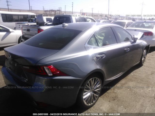 JTHBF1D22F5077343 - 2015 LEXUS IS 250 GRAY photo 4