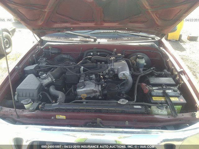 5TESM92N83Z210845 - 2003 TOYOTA TACOMA XTRACAB PRERUNNER ბურგუნდია ფოტო 10