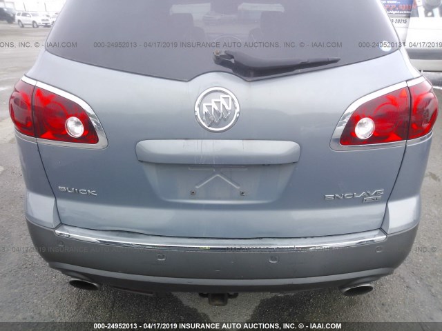 5GAEV23758J195192 - 2008 BUICK ENCLAVE CXL Light Blue photo 6