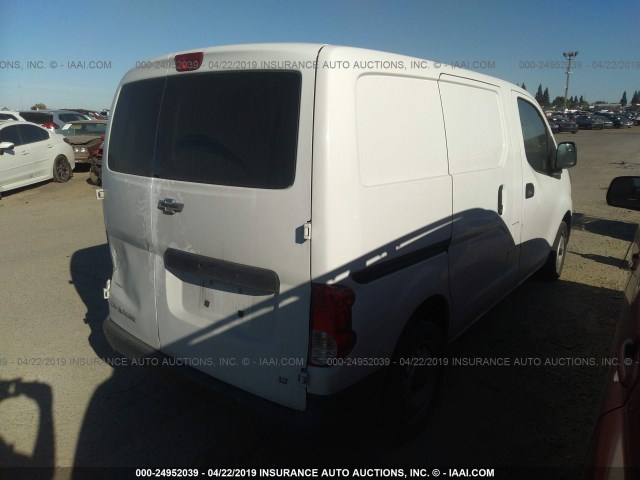 3N63M0ZNXFK734207 - 2015 CHEVROLET CITY EXPRESS LT WHITE photo 4