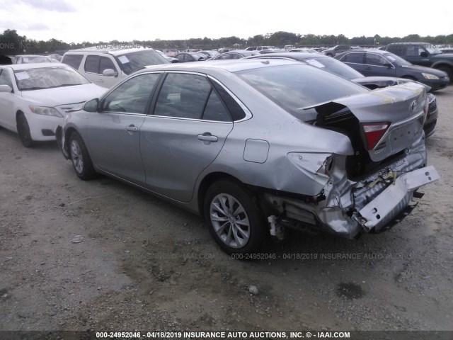 4T1BD1FK2FU167162 - 2015 TOYOTA CAMRY HYBRID/LE/XLE/SE SILVER photo 3