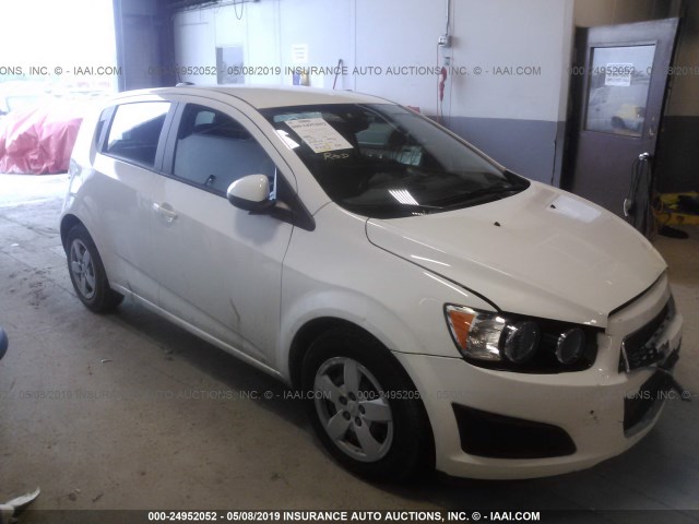 1G1JA6SH2G4173473 - 2016 CHEVROLET SONIC LS WHITE photo 1