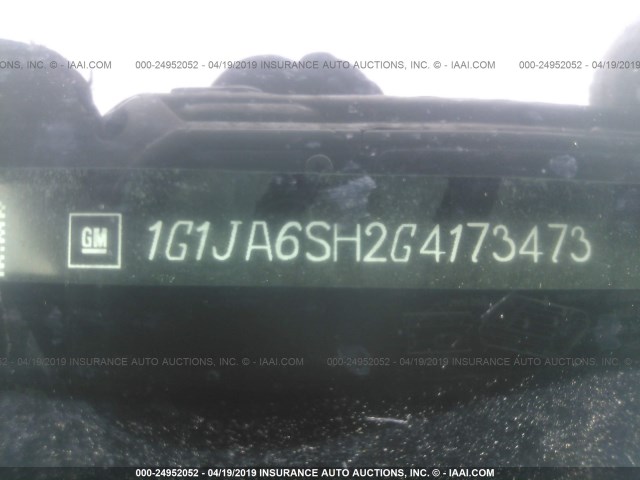 1G1JA6SH2G4173473 - 2016 CHEVROLET SONIC LS WHITE photo 9