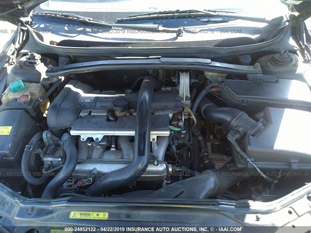 YV1RS53D612028379 - 2001 VOLVO S60 T5 BLACK photo 10