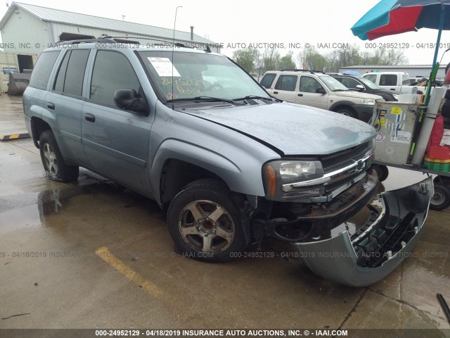 1GNDS13S962280536 - 2006 CHEVROLET TRAILBLAZER LS/LT Light Blue photo 1