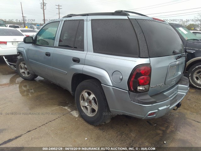 1GNDS13S962280536 - 2006 CHEVROLET TRAILBLAZER LS/LT Light Blue photo 3