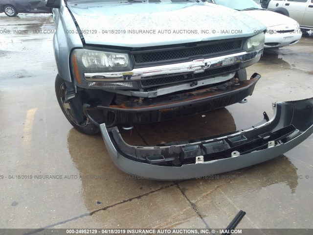 1GNDS13S962280536 - 2006 CHEVROLET TRAILBLAZER LS/LT Light Blue photo 6