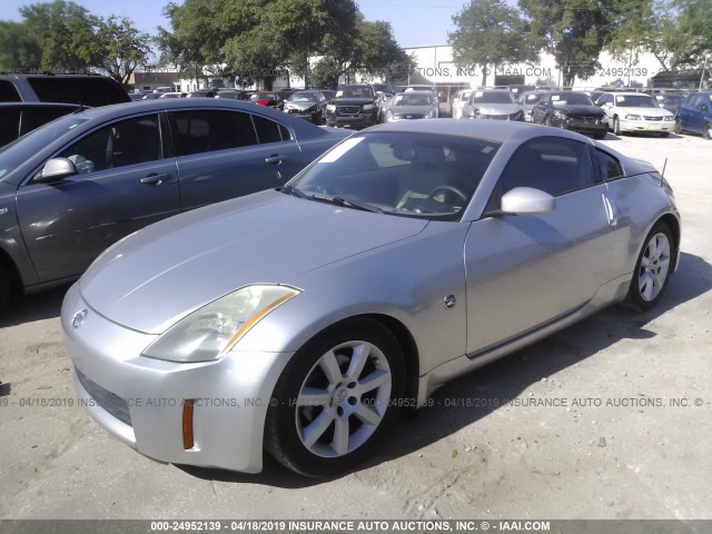 JN1AZ34D83T114553 - 2003 NISSAN 350Z COUPE SILVER photo 2