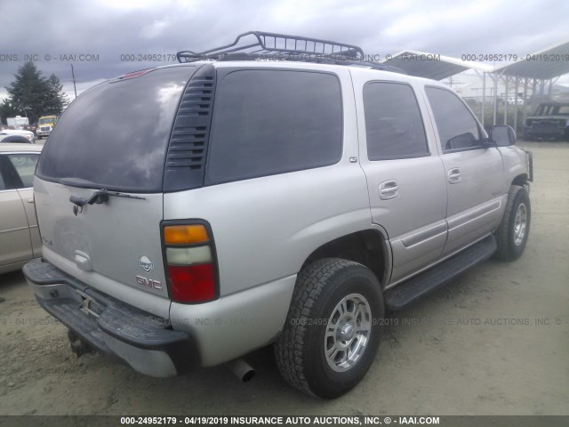 1GKEK13Z64R199870 - 2004 GMC YUKON SILVER photo 4