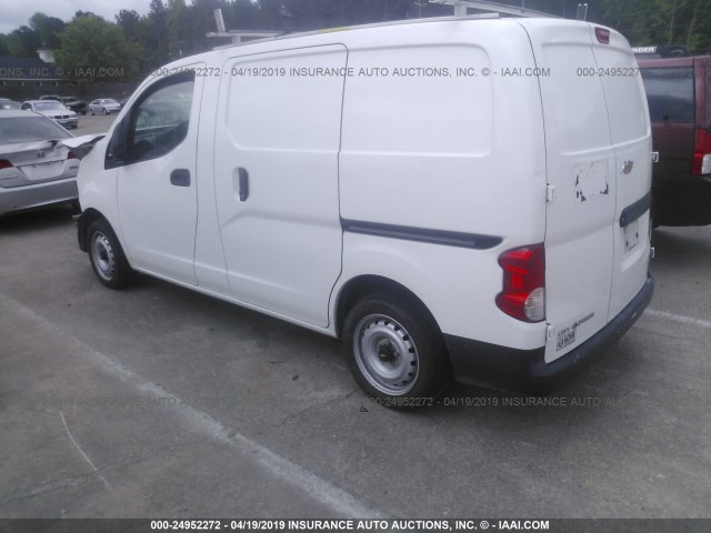 3N63M0YN3FK702250 - 2015 CHEVROLET CITY EXPRESS LS WHITE photo 3