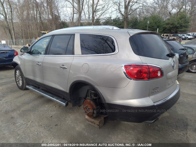 5GAEV23D89J201252 - 2009 BUICK ENCLAVE CXL CREAM photo 3