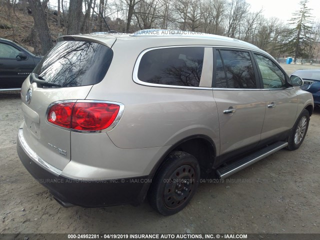 5GAEV23D89J201252 - 2009 BUICK ENCLAVE CXL CREAM photo 4