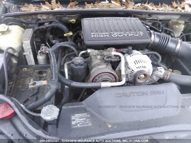 1J8GW68J64C348184 - 2004 JEEP GRAND CHEROKEE OVERLAND SILVER photo 10