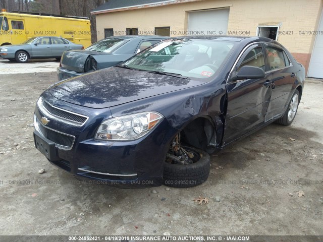 1G1ZG57B19F249241 - 2009 CHEVROLET MALIBU LS BLUE photo 2