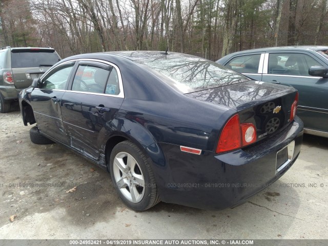 1G1ZG57B19F249241 - 2009 CHEVROLET MALIBU LS BLUE photo 3