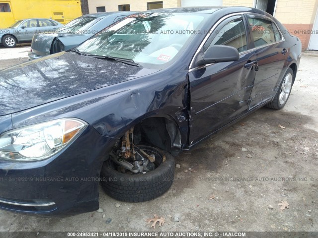 1G1ZG57B19F249241 - 2009 CHEVROLET MALIBU LS BLUE photo 6