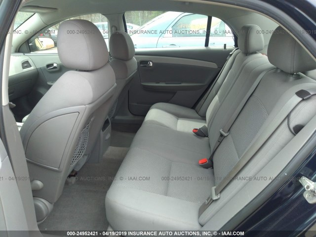 1G1ZG57B19F249241 - 2009 CHEVROLET MALIBU LS BLUE photo 8