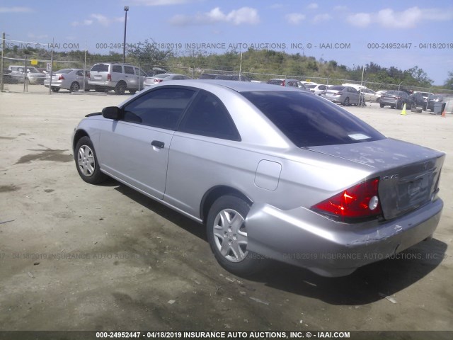 1HGEM22145L043615 - 2005 HONDA CIVIC DX VP Gümüş foto 3