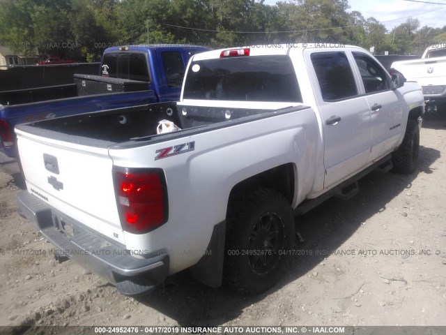 3GCUKREC3EG216852 - 2014 CHEVROLET SILVERADO K1500 LT WHITE photo 4