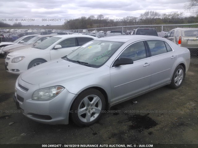 1G1ZB5E03CF240838 - 2012 CHEVROLET MALIBU LS SILVER photo 2