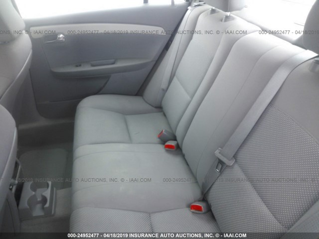 1G1ZB5E03CF240838 - 2012 CHEVROLET MALIBU LS SILVER photo 8