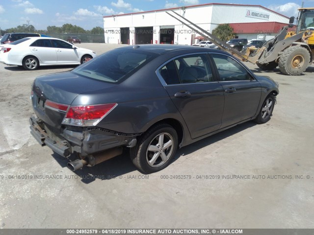 1HGCP2F85CA076198 - 2012 HONDA ACCORD EXL GRAY photo 4