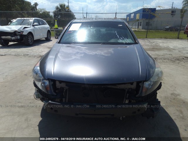 1HGCP2F85CA076198 - 2012 HONDA ACCORD EXL GRAY photo 6