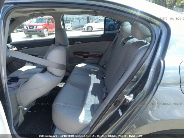 1HGCP2F85CA076198 - 2012 HONDA ACCORD EXL GRAY photo 8