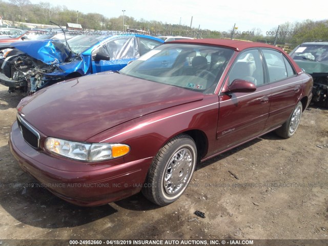 2G4WY55J511277469 - 2001 BUICK CENTURY LIMITED RED photo 2