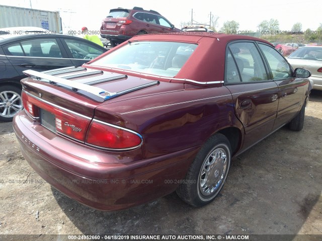 2G4WY55J511277469 - 2001 BUICK CENTURY LIMITED RED photo 4