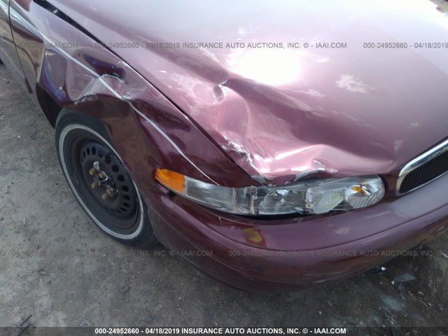 2G4WY55J511277469 - 2001 BUICK CENTURY LIMITED RED photo 6