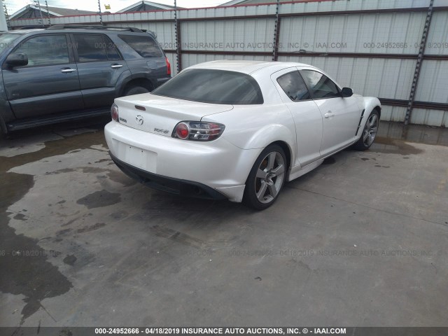 JM1FE173160200914 - 2006 MAZDA RX8 WHITE photo 4