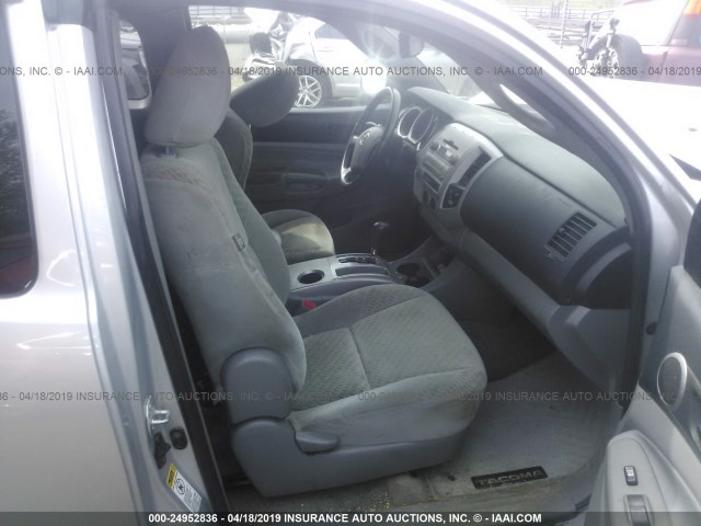 5TFTX4CN9BX007627 - 2011 TOYOTA TACOMA ACCESS CAB ვერცხლისფერი ფოტო 5