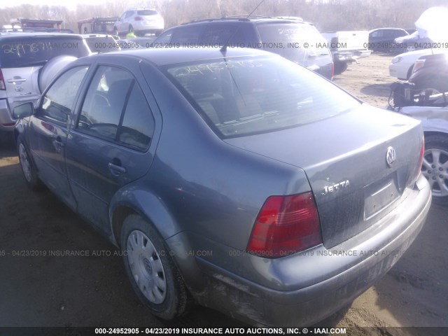 3VWRK69M83M133226 - 2003 VOLKSWAGEN JETTA GL GRAY photo 3