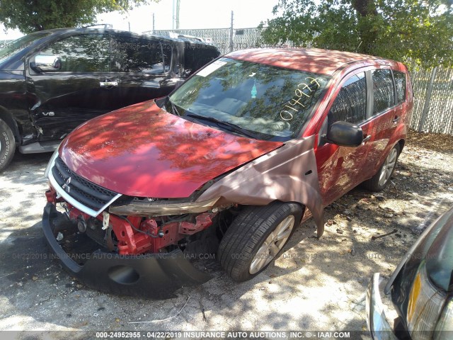 JA4LS21W69Z014977 - 2009 MITSUBISHI OUTLANDER ES RED photo 2