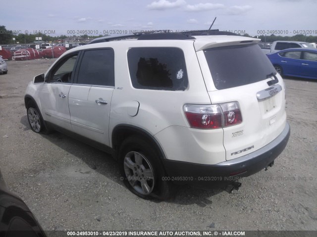 1GKER237X8J122472 - 2008 GMC ACADIA SLT-1 WHITE photo 3